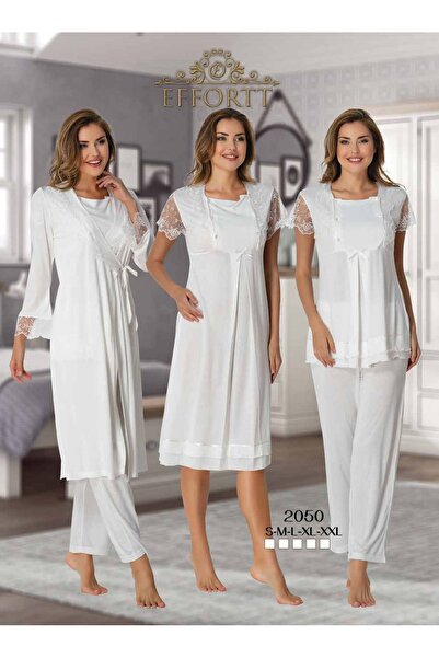Effort Pijama Pregnant Maternity Nightgown Pajamas Set Full Set with Morning Dress Elegant Maternity Set Effortt