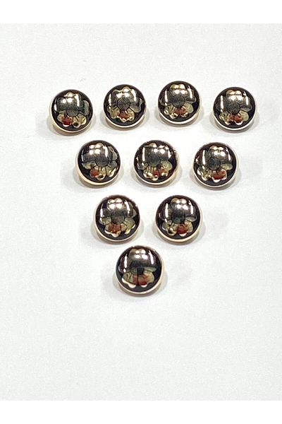 karantuhafiye Blouse Button / Metallized Blouse Button / 2915 /10 Pieces Model 6