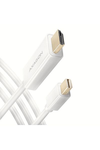 Axagon Axagon Mini DisplayPort - HDMI 1.4 Cable, 1.8m, 4K/30Hz (White)
