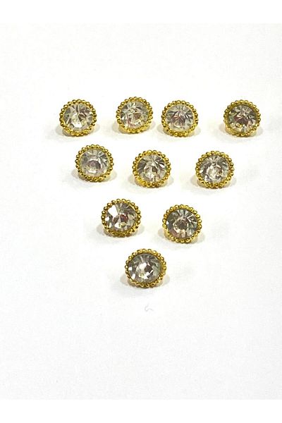 karantuhafiye Blouse Button / Metallized Blouse Button / 2915 /10 Pieces Model 9