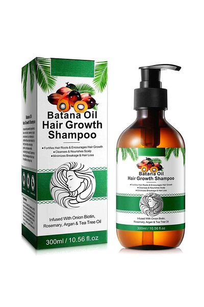 NOVA KISS Premium Shampoo with Batana Oil for Hair Growth Infused with Biotin, Rosemary, Argan, 300 ml