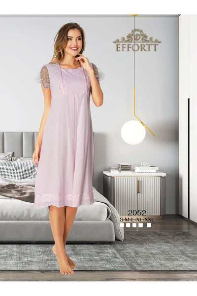 Effort Pijama Maternity Maternity Nightdress Elegant Maternity Nightdress with Lace Detail Effortt