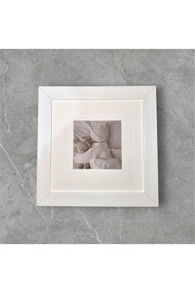 asel sanat 20X20 FOTOĞRAF ÇERÇEVESİ - ANI ÇERÇEVESİ - KARE FOTOĞRAF ÇERÇEVESİ PASPARTULU CAM YOK PVC VAR