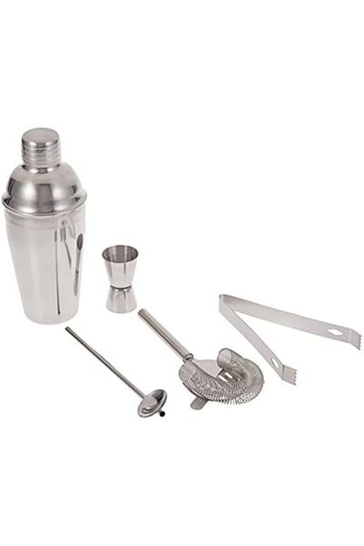 Other 5Pcs/Set Cocktail Shaker Stainless Steel Bartender Tool Mixer Drink Bar 550ml Bartenders Kit Bars To