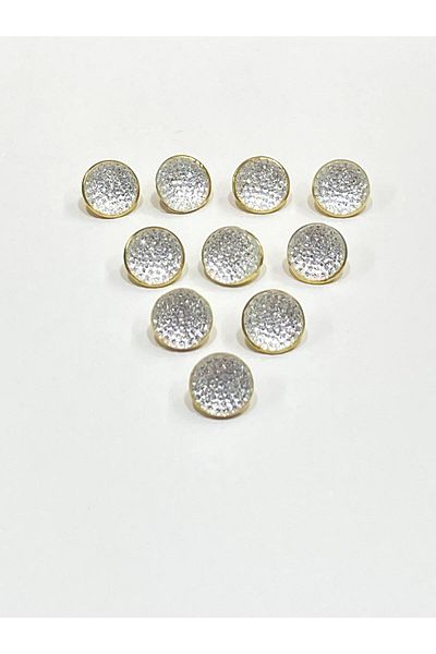 karantuhafiye Blouse Button / Metallized Blouse Button / 2915 /10 Pieces Model 4