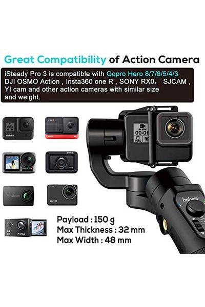 Hohem iSteady Pro 3-Axis Handheld Gimbal Stabilizer for Action Cameras