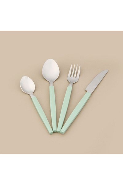 ASPARTAM Houseware 16-Piece Steel Daily Cutlery Set - Asorti