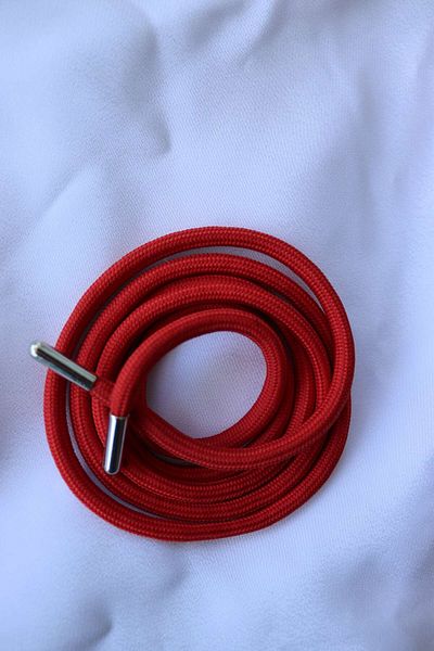 Assa Wood Tracksuit and Sweatshirt Hooded Rope 130 cm Round Lacing Red, 1 Piece