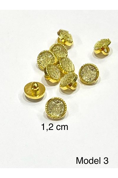 karantuhafiye Blouse Button / Metallized Blouse Button / 2915 /10 Pieces Model 3