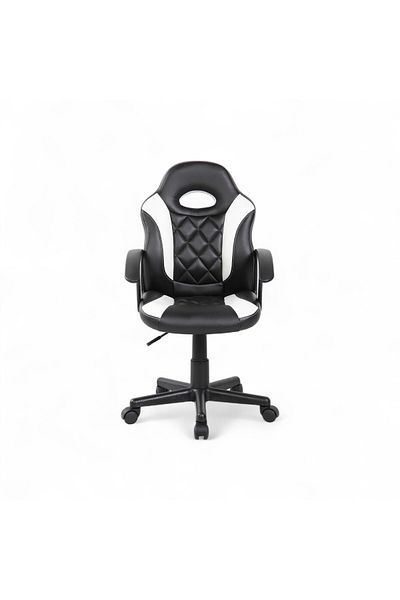 Kiwari Klaus Gaming Chair, PU+PVC,Wooden Frame,Fixed Arms,Lift Mechanism,Ergonomic Back, Adjustable Height