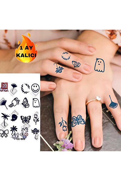 Mecit Tuhafiye 1 AY KALICI MİNİMAL PARMAK GEÇİCİ DÖVME