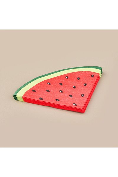 MATMEL Houseware 12 Pack Watermelon Patterned Napkins - Assorti - 32 cm