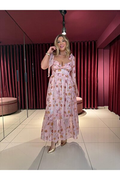 ELİSA فستان شيفون متدفق