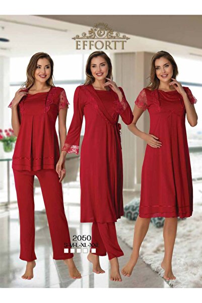 Effort Pijama Pregnant Maternity Nightgown Pajamas Set Full Set with Morning Dress Elegant Maternity Set Effortt