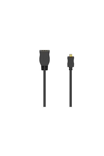 Hama Hama 205168 Adapter, MicroHDMI - HDMI, 0.1m (Black)