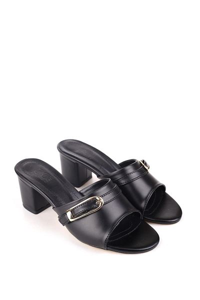 Papuçsepeti Shoe Basket Ll106 Belt Buckle Daily Women's Slippers