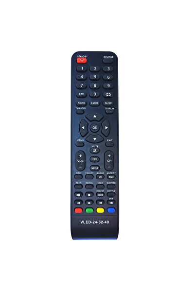 Parasource Remote Control for LCD/LED VORTEX VLED-24-32-40, Black
