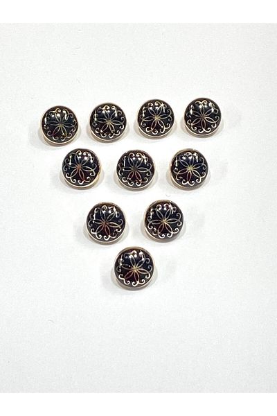 karantuhafiye Blouse Button / Metallized Blouse Button / 2915 /10 Pieces Model 7
