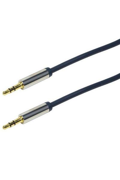 LogiLink Cablu Audio LogiLink CA10300, Jack 3.5 mm - Jack 3.5 mm, 3 m (Albastru)