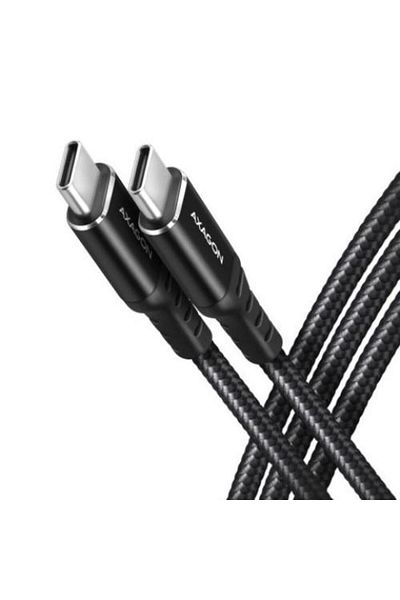 Axagon BUCM2-CM15AB USB-C USB-C cablu de date si incarcare, incarcare PD3.1 max 240W, 1,5 m (Negru)