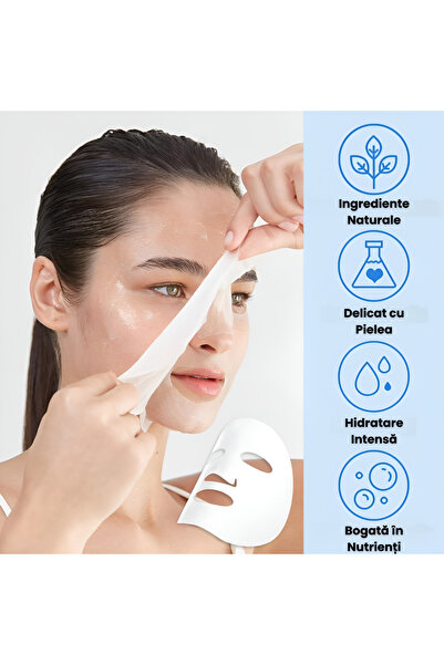 OEM Set 8 Facial Masks, Hydrating, Vitamin C and E, Paraben-Free, Ingredients, Coconut/A