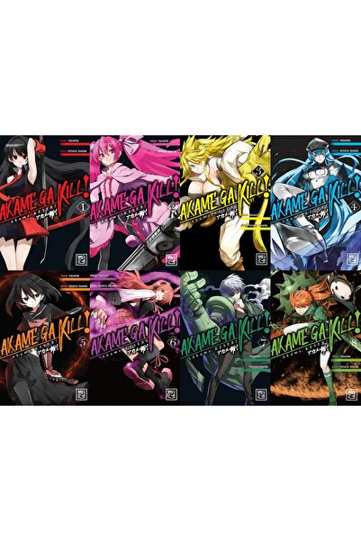 Destek Yayınları Akame'ga Kill Akame, Keser 1-2-3-4-5-6-7-8. Ciltler Manga Seti