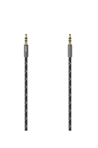 Hama Cablu audio Hama 205130, jack 3.5mm, 1.5m (Negru/Gri)
