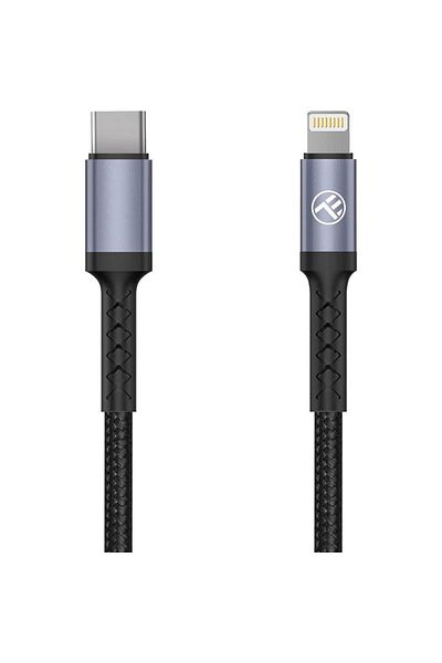 TELLUR Cablu Tellur Type-C to Lightning, 2A, PD18W, 1m, nailon, negru