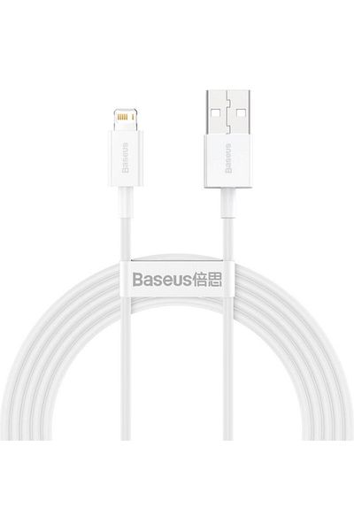 Baseus Cablu de date Baseus CALYS-C02, USB - Lightning, 2 m, 2.4A, Alb