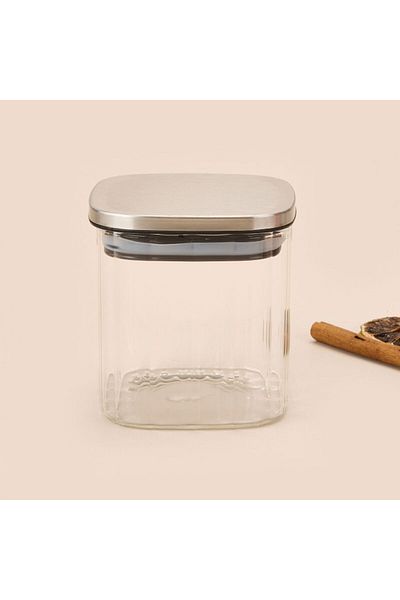 ASPARTAM Whitley Glass Jar - Transparent / Gray - 1.2 Lt
