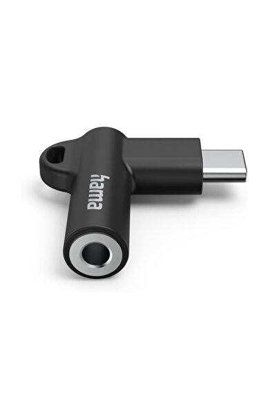 Hama Adaptor Hama 201701, USB-C jack 3.5 mm (Negru)