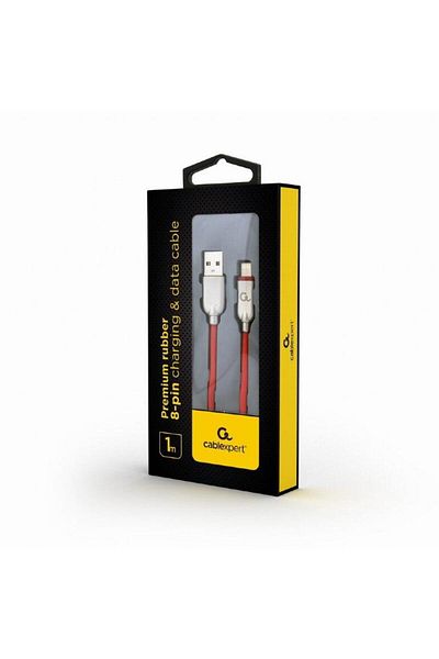 Gembird Cablu de date Gembird CC-USB2R-AMLM-1M-R, 1m, Lightning