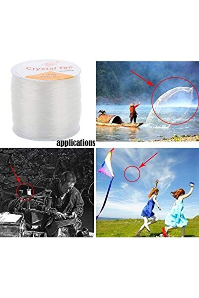 Generic Strong Elastic Fish Line Beading Cord Thread String For DIY Bracelet Jewelry Making 1mm - Sadeqeen