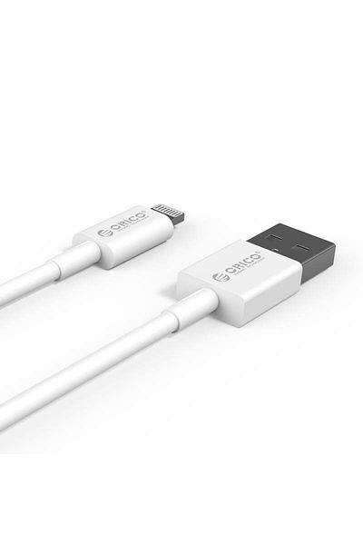 Orico Cablu USB Orico AL01-10, USB Tip A - Lightning, 1m (Alb)