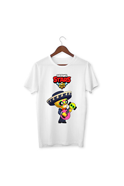 ALPŞAN TİCARET Brawl Stars Poco Παιδικό Λευκό μπλουζάκι για ενήλικες Unisex Π...