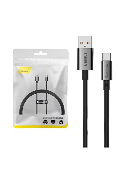 Baseus Cablu de date si incarcare USB-A - USB-C Baseus Superior Series, 100 W, 1m (Negru)
