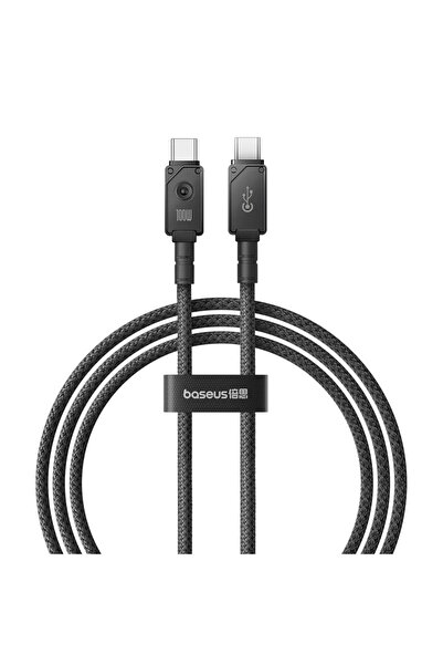 Baseus Cablu Date si Incarcare USB-C - USB-C Baseus Unbreakable, 100W, 2m, Ne...