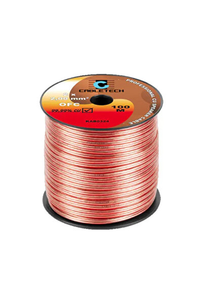 Cabletech OFC CU 2mm speaker cable 100 m , PRET PE 1M