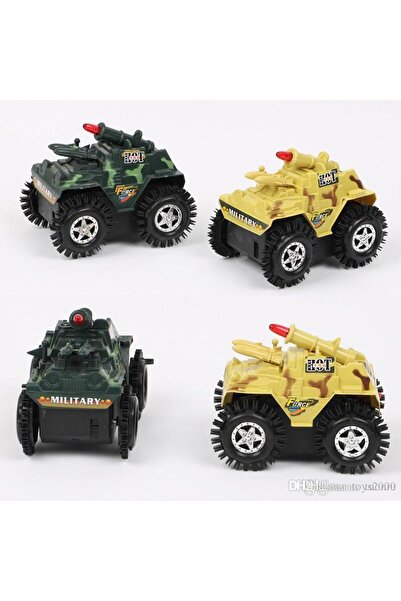 MERTCHİ STORE Süper Hızlı Yerde Duvarda Halıda Takla Atan Tank Pilli Işıklı T...