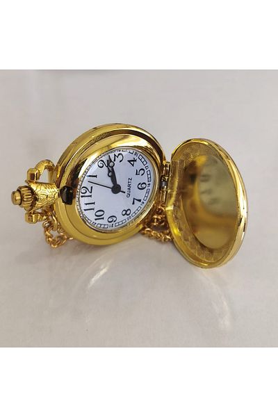 STİLLOVE Gold Sun and Moon Themed Bohemian Chain Watch Necklace