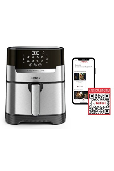 TEFAL Friteuza cu aer cald Easy Fry&Grill 2în1 EY505D15, 1400W, capacitate 4.2L