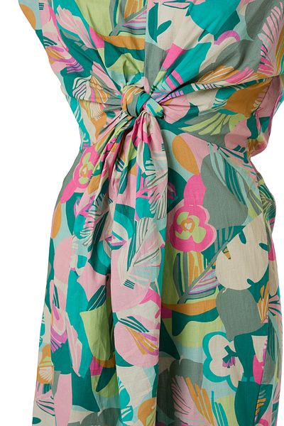 Eight Fashion Kimono caftan cu flori colorate pentru femei, rochie lungă Pareo