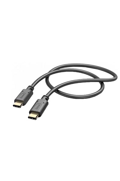 Hama Hama 201589 data cable, USB-C - USB-C, 1m (Black)