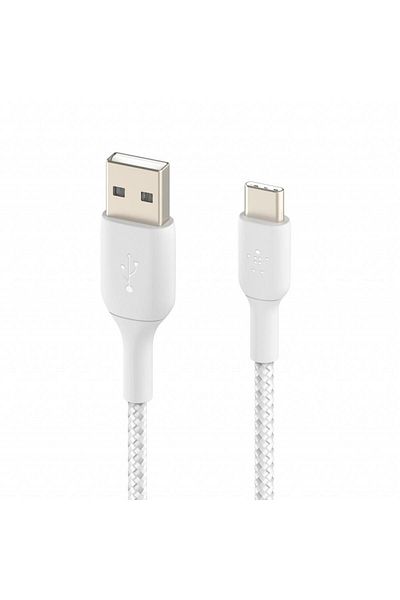 Belkin Cablu de date Belkin BOOST CHARGE, USB-A - USB-C, 0.15M (Alb)
