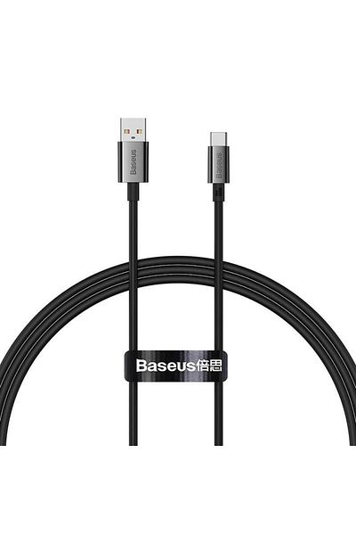 Baseus Baseus Superior Series USB-A - USB-C Data and Charging Cable, 100 W, 1m (Black)