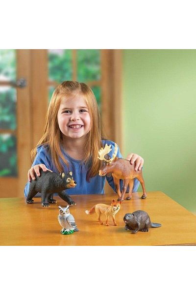 Learning Resources Set of 5 Learning Resources Forest Animals Figures, 18 months+