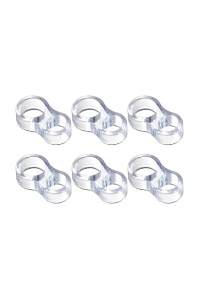 Bogadini Set 6 Opritoare De Usa Pentru Maner, Mobile, Plastic Transparent, 13...