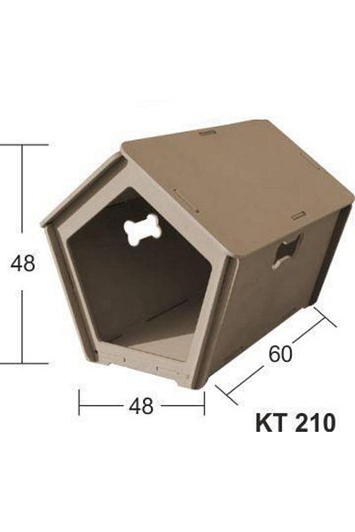 ehobici Wooden Dog House Large 60X48Cm Kt-210