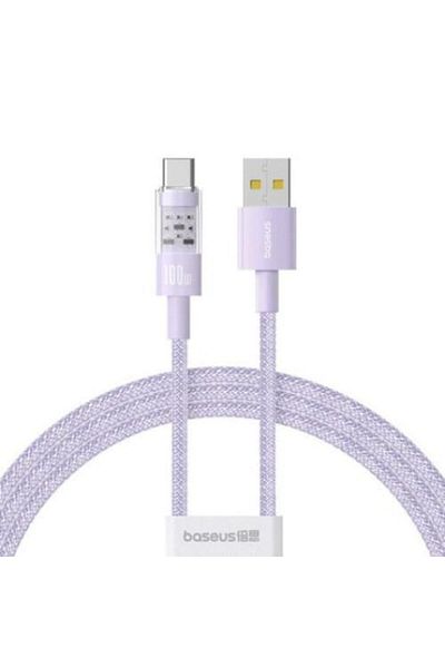Baseus Cablu de date Baseus Gem, Fast Charging, USB la USB Type-C 100W, 1m, Mov