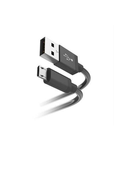 Hama Hama Metal Charging Cable, MicroUSB, 1.5 m (Black)